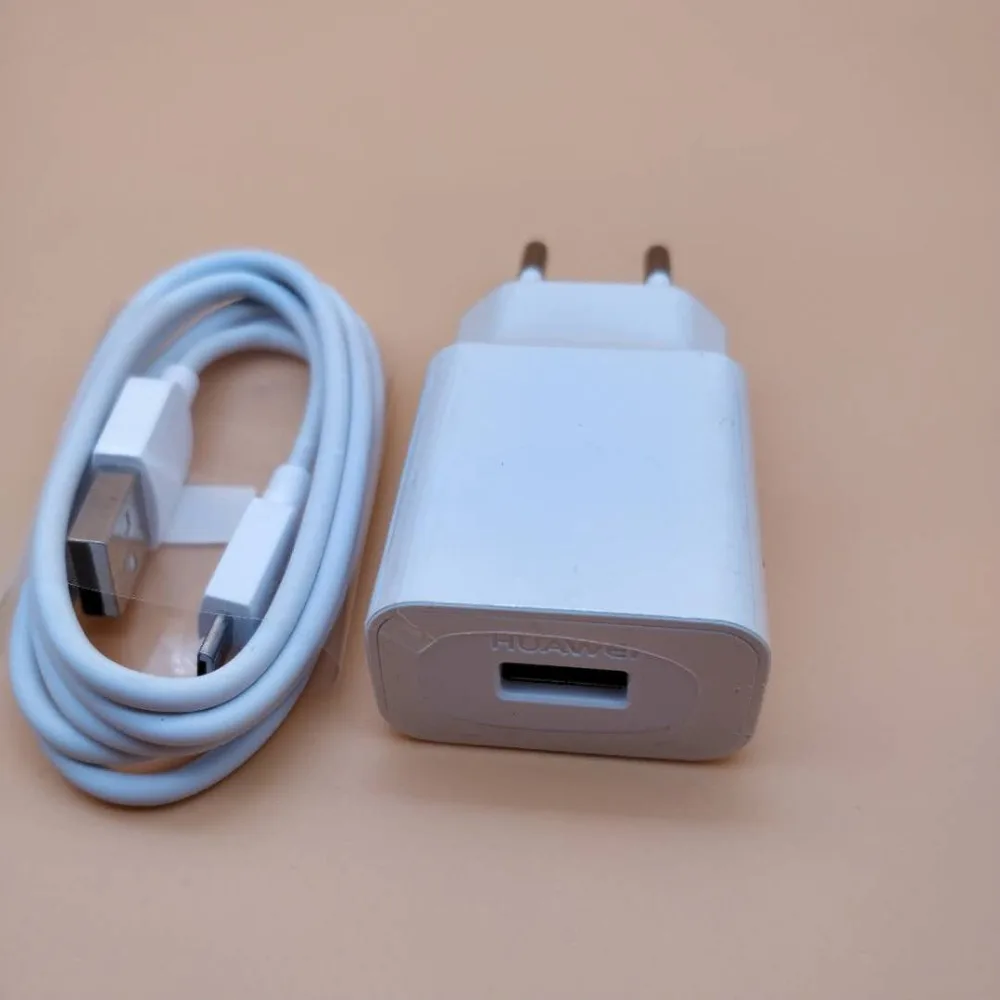 Зарядное устройство EU huawei y6 prime 2018 Оригинал 5 В/2 а Usb адаптер Зарядка Micro usb кабель