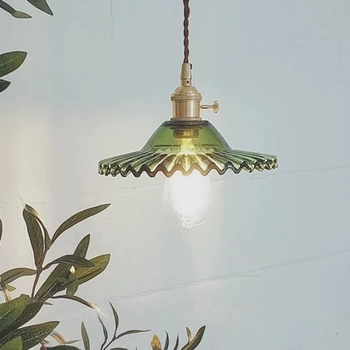 

Nordic Glass Ball Pendant Light Fixtures Dinning Living Room Copper Vintage Pendant Lamp Hanging Lights Home Lighting