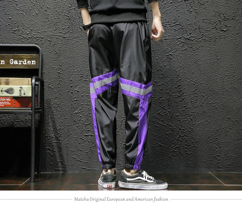 Loose Hip Hop Cargo Pants Men Camouflage Patchwork Harem Mens Trousers Streetwear  (18)