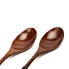 UPORS 2Pcs Large Wood Spoons Long Handled Eco friendly Kids Rice Soup Spoon Wooden Dessert Spoon Handcraft Japanese Tableware ► Photo 2/6