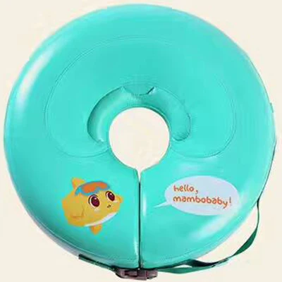 Дизайн высокого качества безопасности ребенка не нужно Надувное плавающее кольцо Круглый плавательный круг для шеи игрушка для плавательного бассейна - Цвет: M blue
