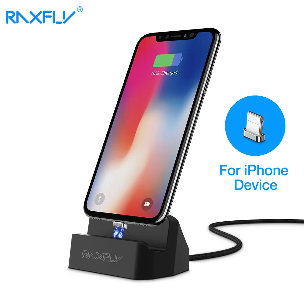 RAXFLY Phone Charger For iPhone X 10 8 7 Plus Mini Portable
