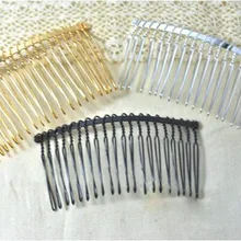 500 шт 5 проволочных расчески 20 зубов Свадебный гребешок для волос ручной работы для крафтинга завесы для птичьей клетки-DHL