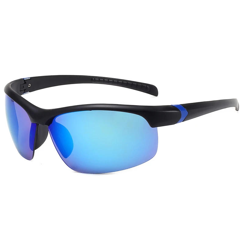 Уличные спортивные очки для рыбалки мужские и женские охотничьи походные очки UV400 Защитные очки для глаз велосипедные очки - Цвет: Blackblue