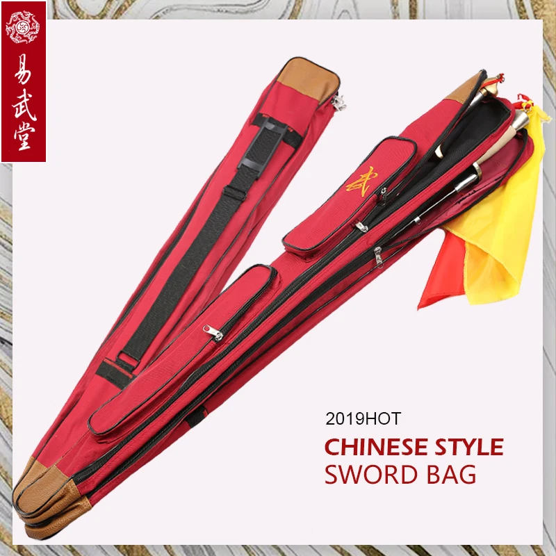 Yiwutang tai chi bags Large Capacity Multifunction Sword Bags 1.1m Length double layer Taichi sword bags Martial Arts Products
