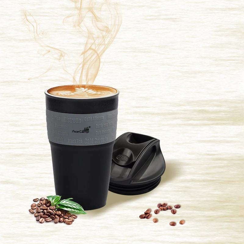 

Silicone Coffee Mug Collapsible Coffee Cup PBA Free Healthy Office Travel Mugs Tea Cup With Lid American Style Drink Bottle Xmas