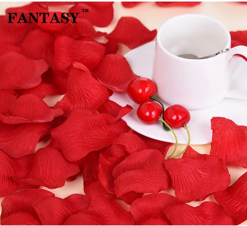 

500pcs 5*5cm Silk Rose Petals Artificial Flower Fake Petal Fabric Wedding Accessories Cheap Leaves Aisle Arrangement Party Decor
