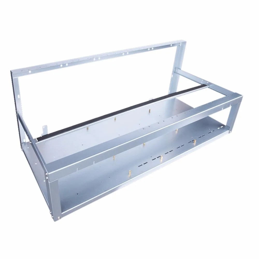 8 Graphics Card GPU Mining Machine Frame With 5 Cooling Fans USB PCI-E Cable Computer BTC LTC Coin Miner Server Case