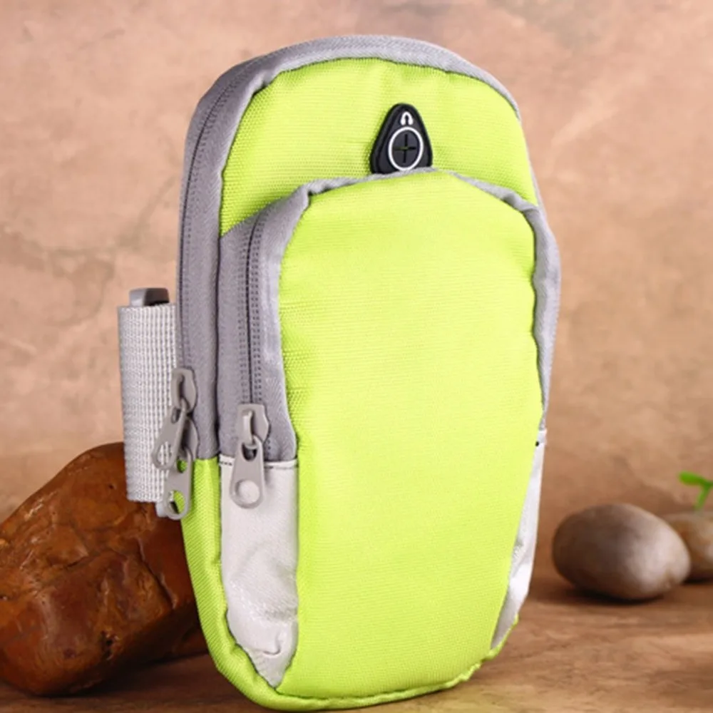 

5 Pcs New Sport Running Jogging Arm Band Phone Case For 6" Mobile Phone Package Green Pouch Smart Phone Case