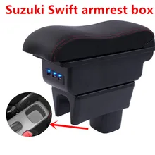 Центральный консольный ящик для хранения для Suzuki Swift 2018-2005 подлокотник Подлокотник вращающиеся автомобильные аксессуары