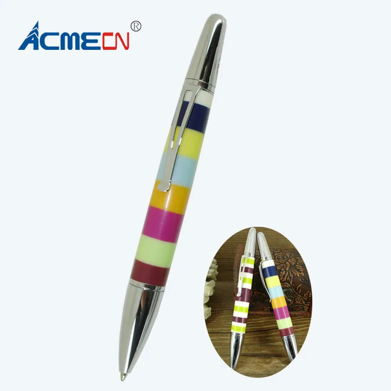Colorful Rings Design Ballpoint Pen 44g Metal Heavy Pen Unique