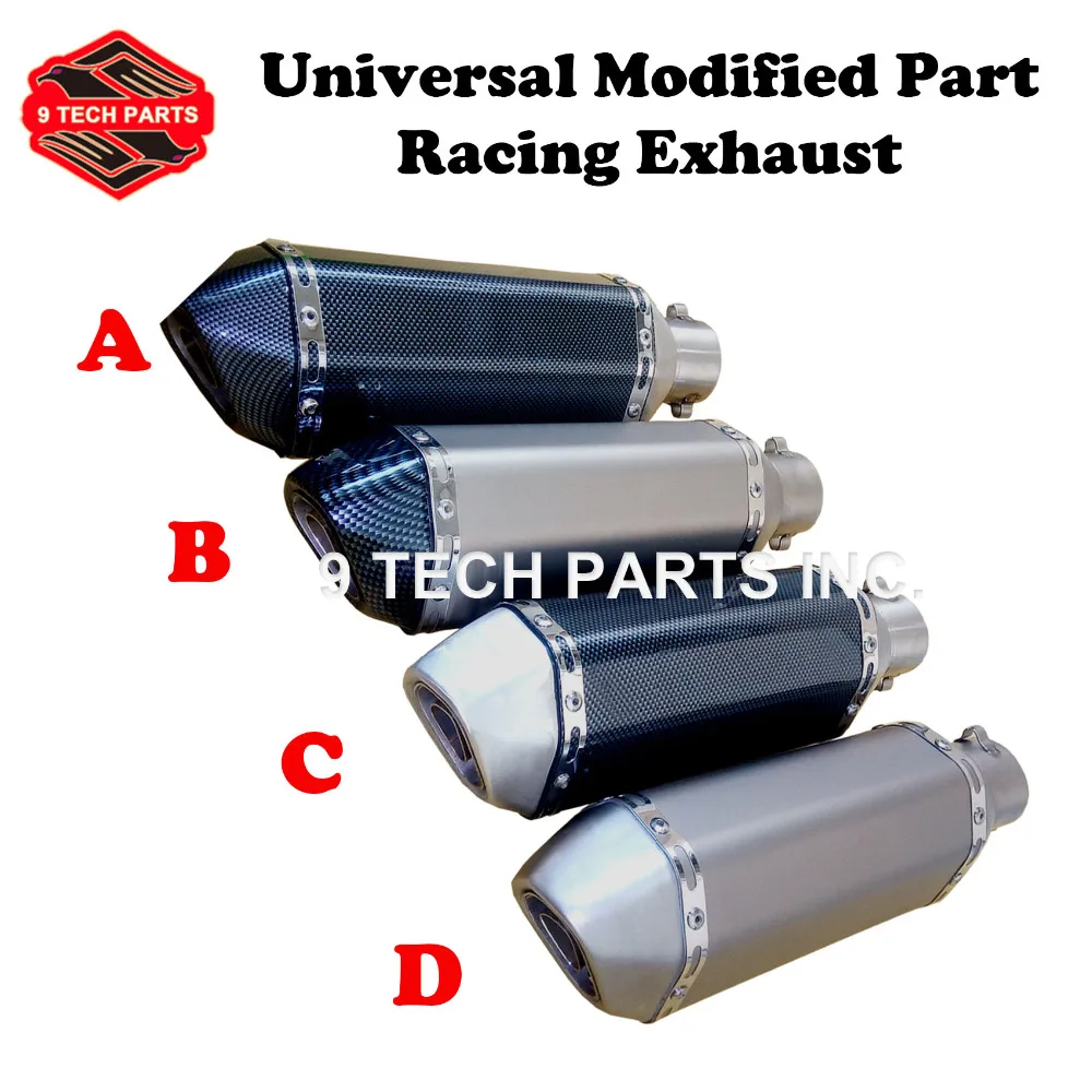 35 51MM Modified font b Motorcycle b font font b Exhaust b font Pipe Muffler for