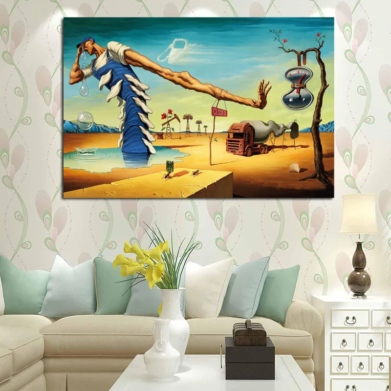 Любимая картина из парусины Salvador Dali печать украшение на стену живопись маслом