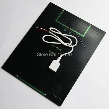 

BUHESHUI 6V 5.2W Solar Panel Charger Polycrystalline Solar Cell DIY Solar Charger System+USB Cable+Diode 165*210MM Free shipping