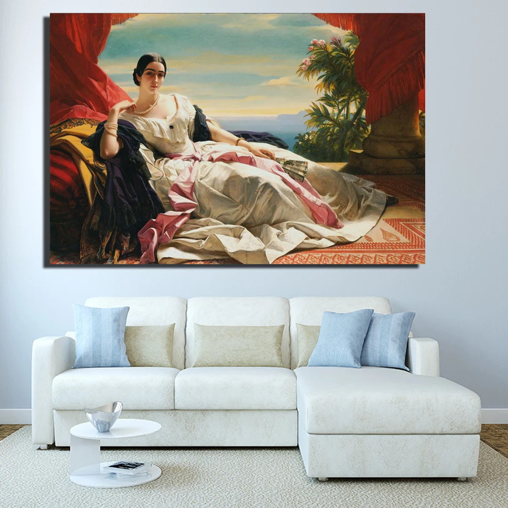 

Portrait of Princess Leonora Canvas Painting Wall Art Famous Oil Painting Replica On Canvas Classical Wall Decor For Living Room