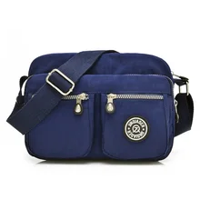 De las mujeres de alta calidad sólido impermeable bolso ocasional bolsa de mensajero de nylon bolsa de viaje de la luz bolsa de hombro para Las Muchachas + REGALO