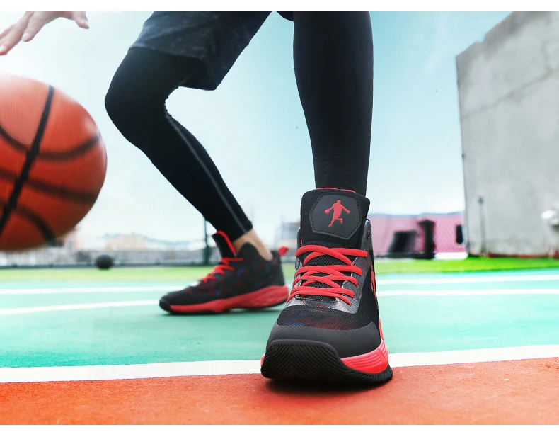 Высокие баскетбольные кроссовки Jordan мужские дышащие легкие баскетбольные кроссовки Нескользящие уличные спортивные туфли Zapatillas Jordan Hombre