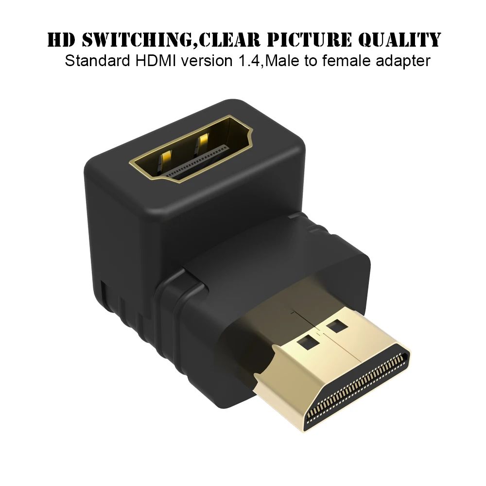 Vergoldet Standard HDMI Stecker zu Standard HDMI Buchse Adapter Konverter v1.4
