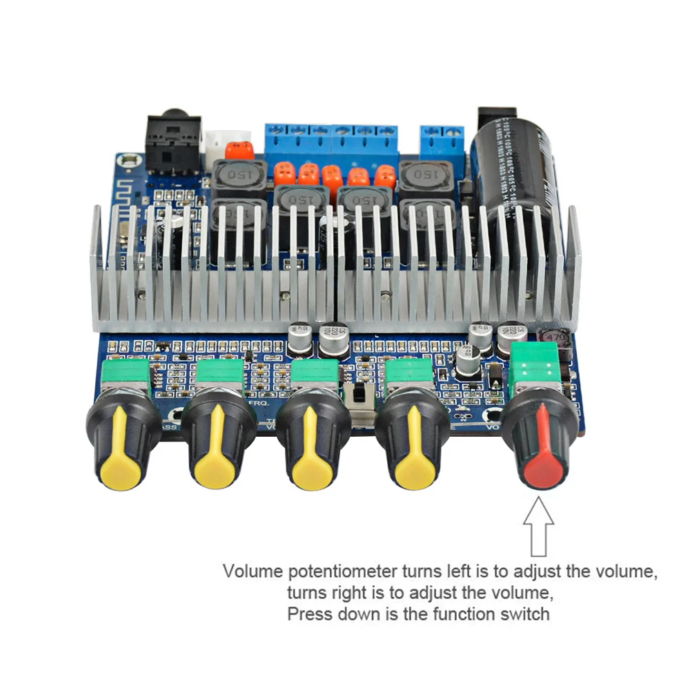 AIYIMA TPA3116 сабвуферный усилитель плата 2,1 канала высокой мощности Bluetooth 4,2 аудио усилитель плата DC12V-24V 2*50 Вт+ 100 Вт