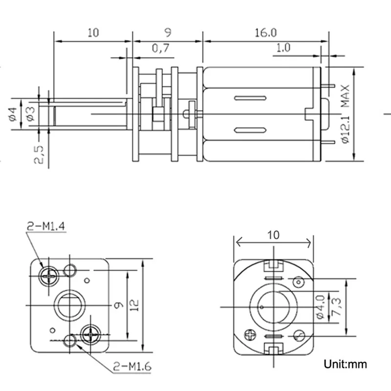 Bringsmart N20 3 V de 6 voltios DC Gear Motor 12 V 15-1500 RPM invertido Control de bajo nivel de ruido para DIY equipos electrónicos juguetes Mini máquina Bringsmart N20 3 V de 6 voltios DC Gear Motor 12 V 15-1500 RPM invertido Control de bajo nivel de ruido para DIY equipos electrónicos juguetes Mini máquina