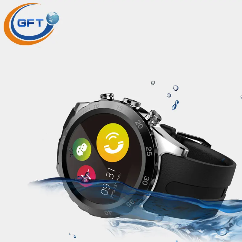 GFT KW08 Bluetooth smart wtach phone business watch gsm waterproof with camera bluetooth font b smartwatch