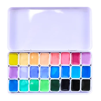 

Solid Watercolor Painted Pigment 24 Color Candy Color water color Student Professional Painting Set Art Supplies