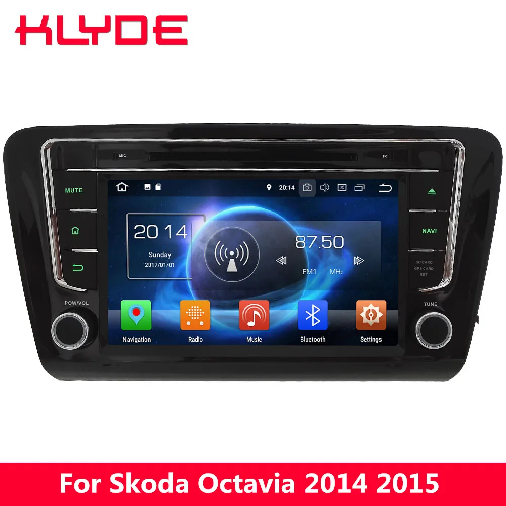 

8" Octa Core 4G Android 8.0 7.1 6.0 4GB RAM 32GB ROM BT RDS BT Car DVD Multimedia Player Stereo For Skoda Octavia A7 2014-2017