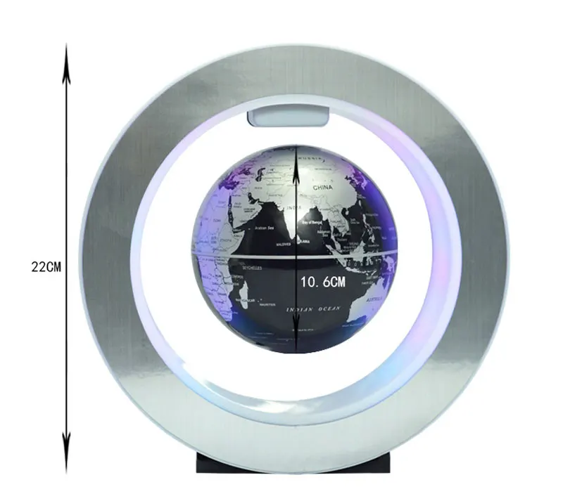 Magnetic Levitation Novelty Round LED World Map Globe Lamp Luminous Rotation Display Antigravity MagicDec Plasma Ball Light (7)