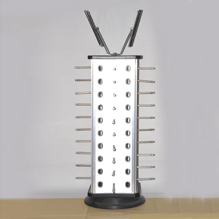 Rotary acrylic Sunglasses display glasses exhibition table rotating square white 40 pay eye cabinet rack | Украшения и аксессуары