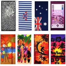 70x145cm Fashion Printed Absorbent Microfiber Drying Washcloth Swimwear Shower Large Summer Bath Beach Sauna Holiday Towel 5pcs lot 25 25cmbaby face towel microfiber absorbent drying bath beach towel washcloth swimwear baby towel cotton kids towel