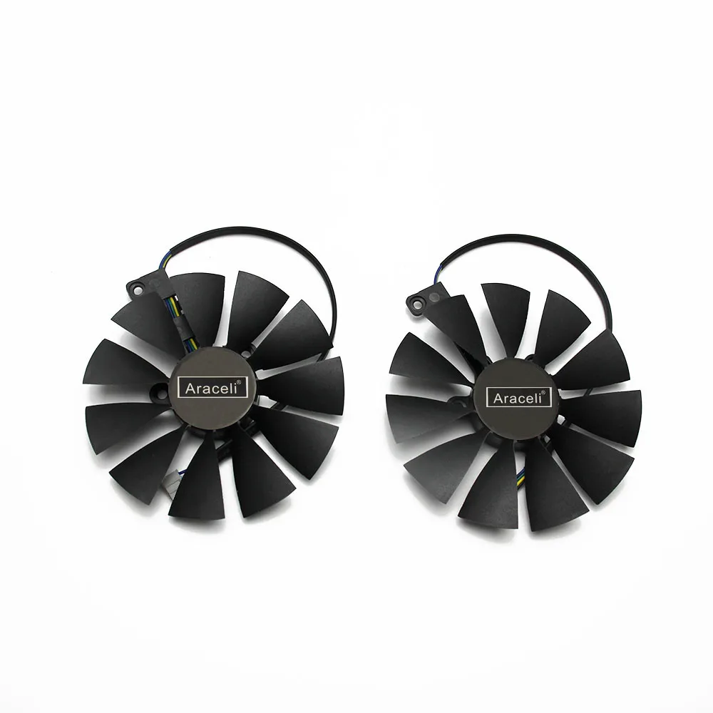 87 мм T129215SH FDC10U12S9 C 4Pin RTX 2060 2070 2080 Ti GPU кулер для карт вентиляторы ASUS GeForce RTX2080 RTX2080Ti