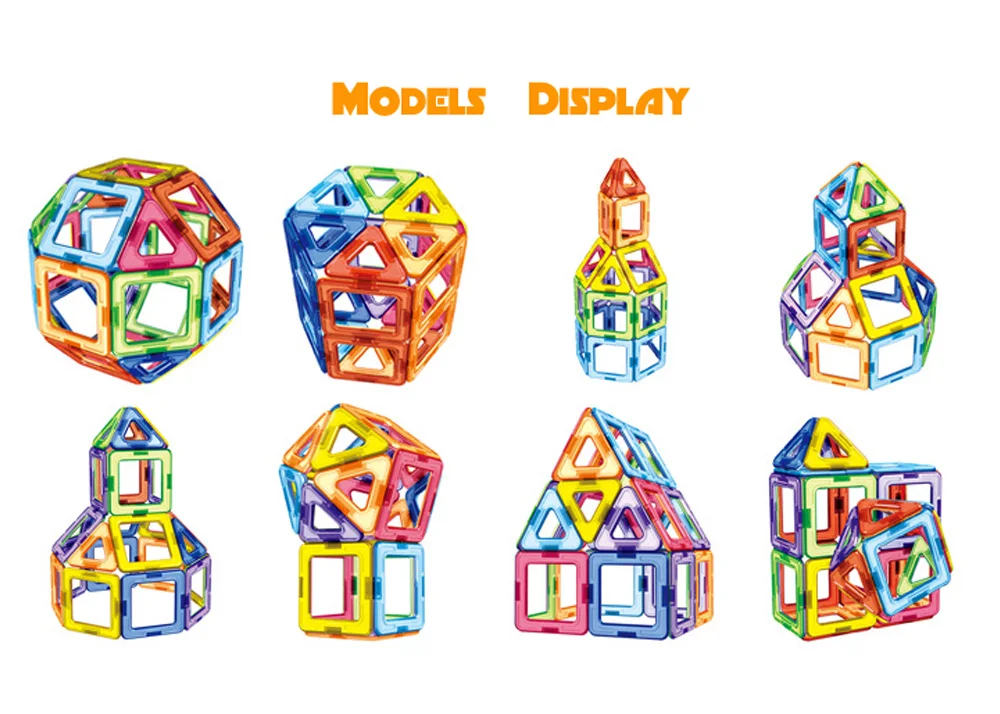Большой размер 46 шт. магнитные дизайнерские модели и Строительные строительные наборы магнитные блоки кирпичи развивающие игрушки для детей подарок