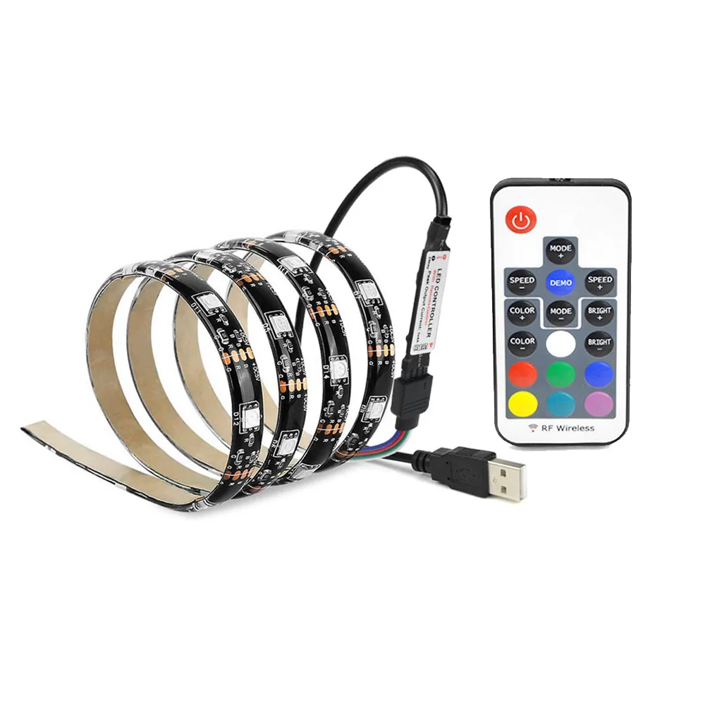 DC 5V 5050 SMD RGB USB cable Power LED Strip light USB LED Light Strips