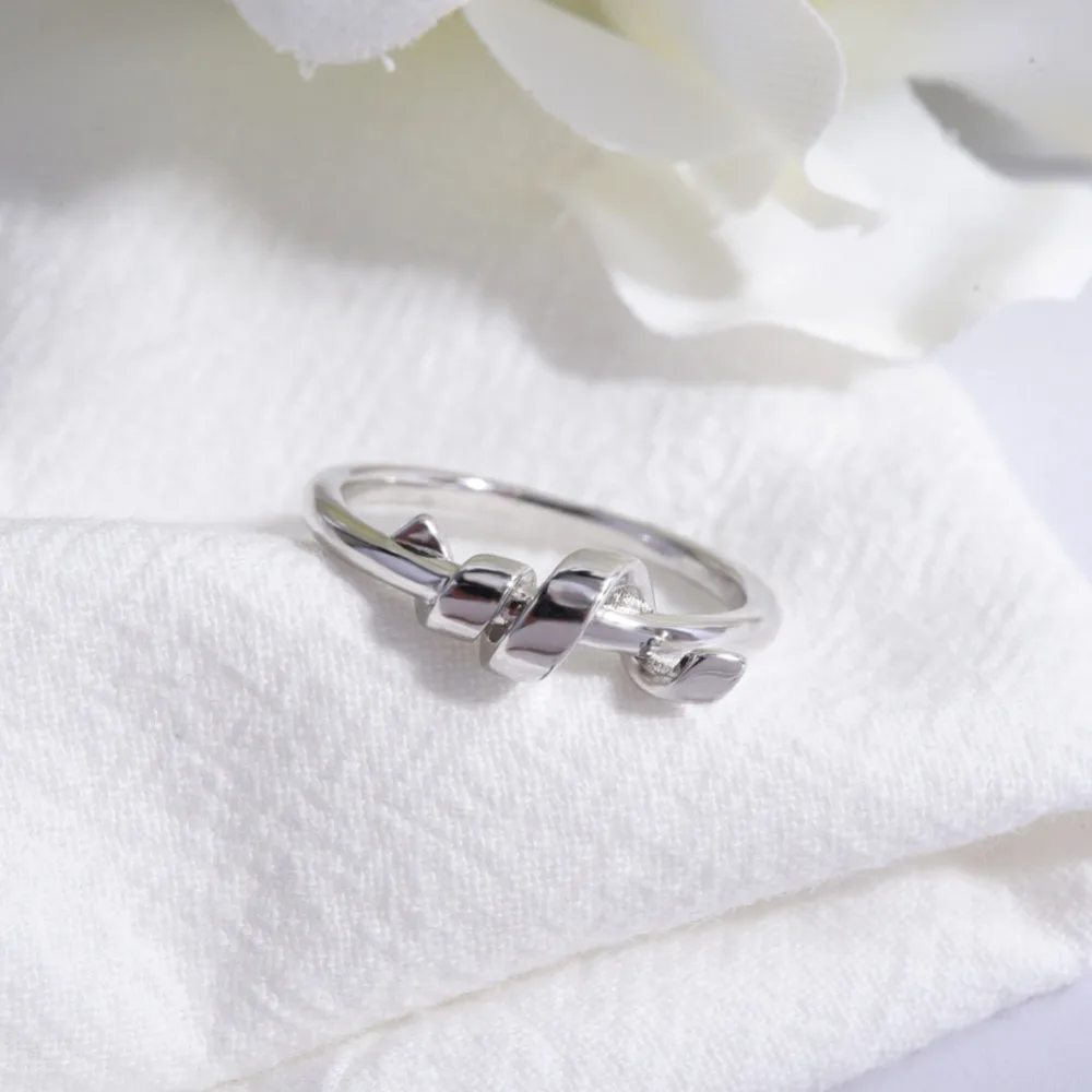 

TGNEL 100% S925 Sterling Silver Rings for Women Wedding Engagement Acessories Stylish Simple Design Spiral Shape Alliance