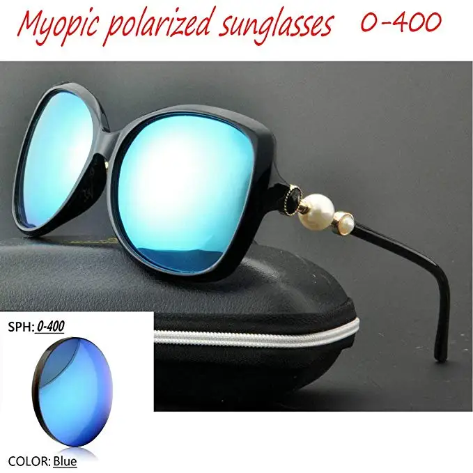 

MINCL/custom myopia polarized sunglasses ladies brand designer, ladies color film lens pearl polarized sunglasses with box FML