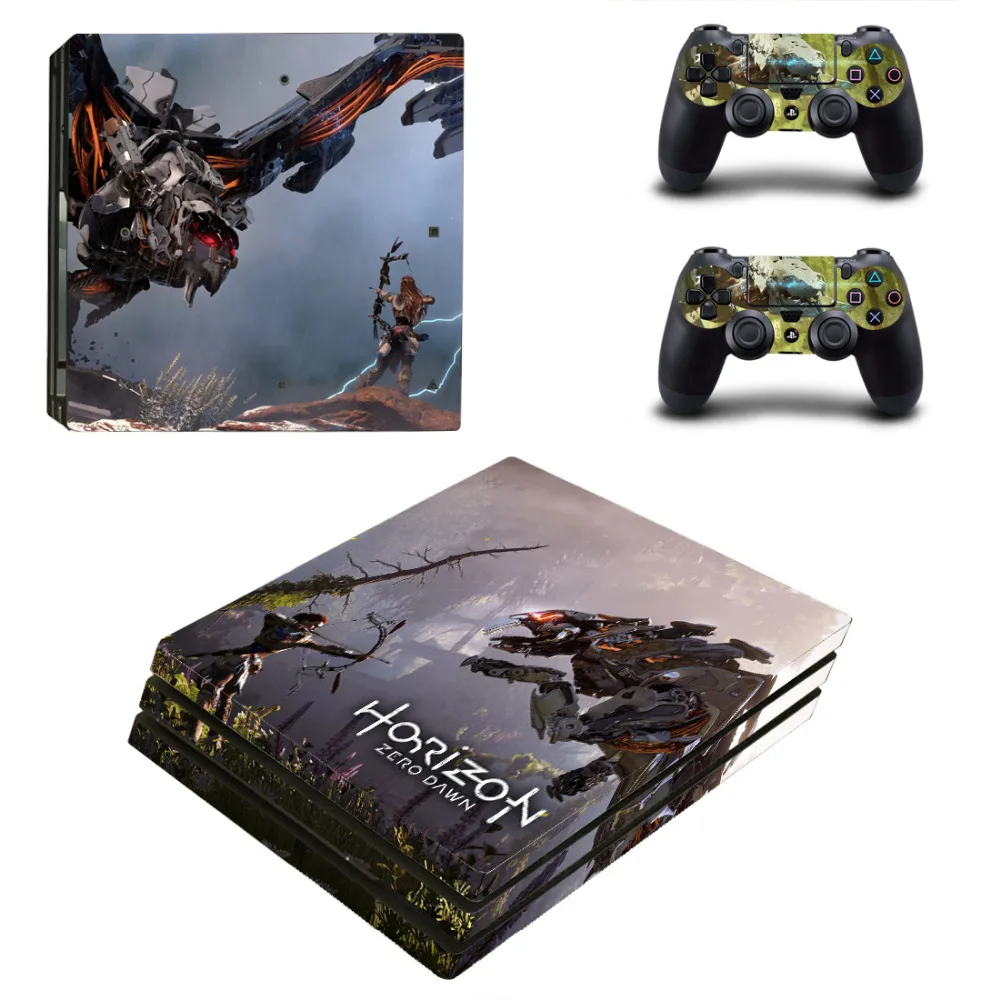 Horizon Zero Dawn PS4 Pro кожи Стикеры наклейка для sony Игровые приставки 4 консоли и 2 контроллер PS4 Pro кожи Стикеры винил