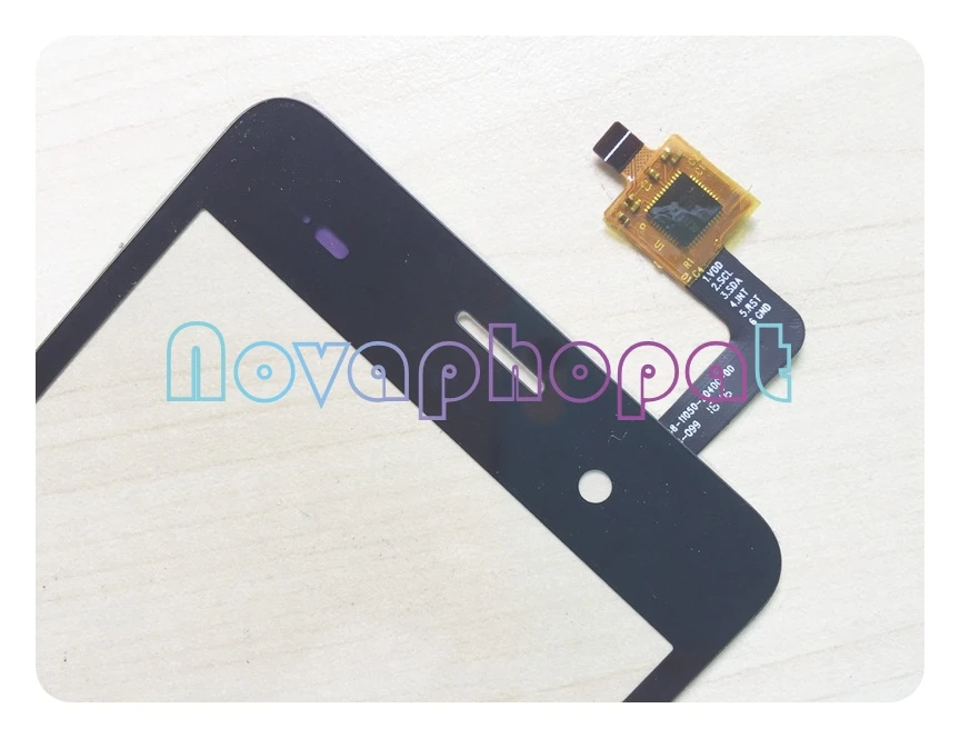 Novaphopat черный дигитайзер экран для Lanix llium X510 сенсорный экран стекло дигитайзер сенсор замена экрана+ отслеживание
