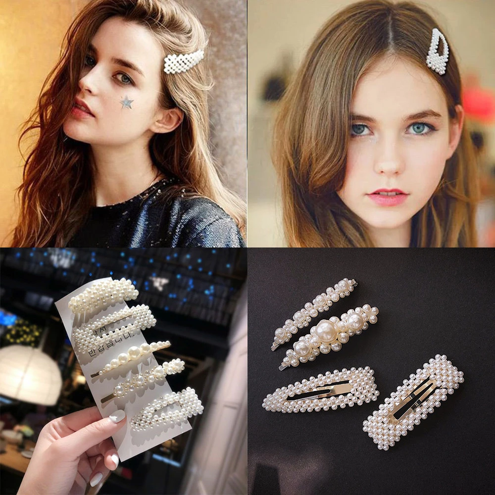 pinces à cheveux hairgrip black barrettes les femmes pearl épingles à cheveux pinces à cheveux hairgrip black barrettes les femmes pearl épingles à cheveux
