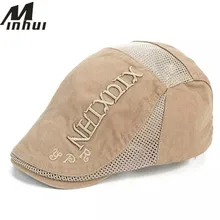 Minhui Лето Обувь с дышащей сеткой берет Кепки Для мужчин и Для женщин без каблука Кепки S boina Bone Шапки для Для мужчин