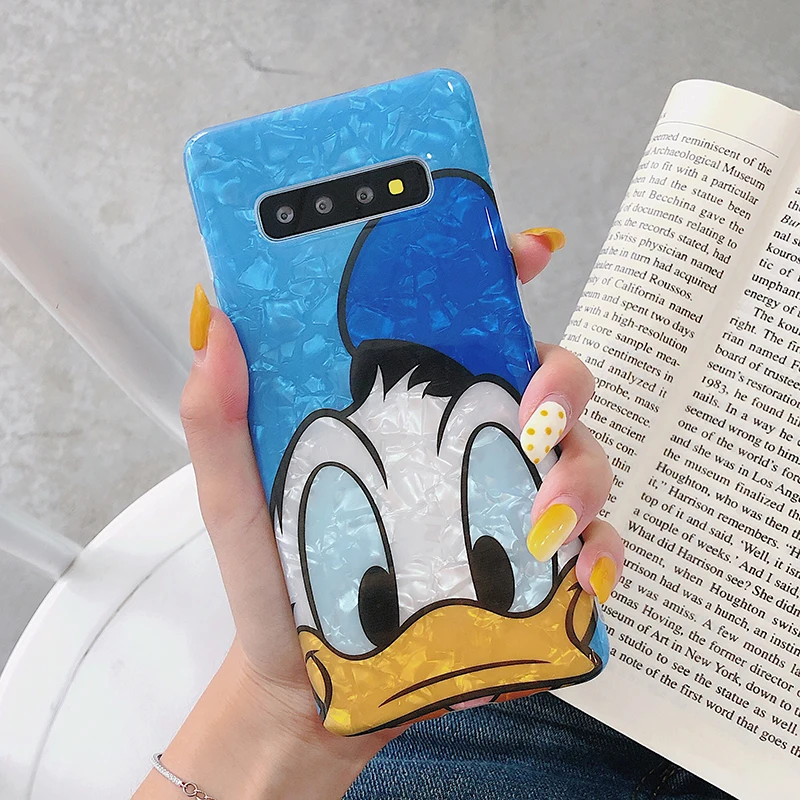 YHBBCASES мягкие чехлы для samsung Galaxy S10 5G S8 S9 Plus Note 10 Plus 8 9 карамельный цвет раковины чехол для телефона