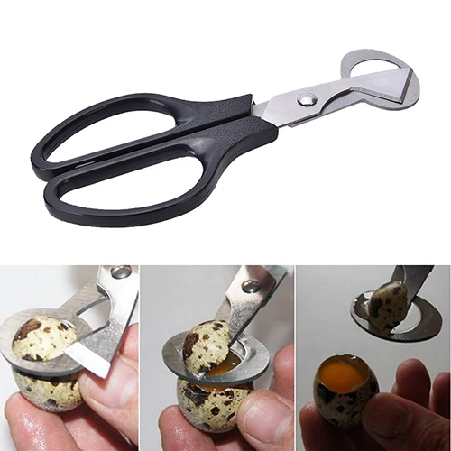 

1PCS Black Egg scissor Bird Cutter Opener Kitchen Tool Clipper Cigar Cracker Blade