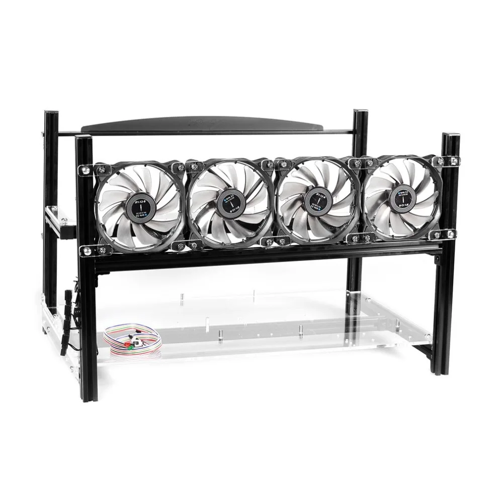 

Multifunctional Heat Dissipation GPU Mining Frame Case Stackable Design Aluminum Acrylic Insulation Mining Frame Case