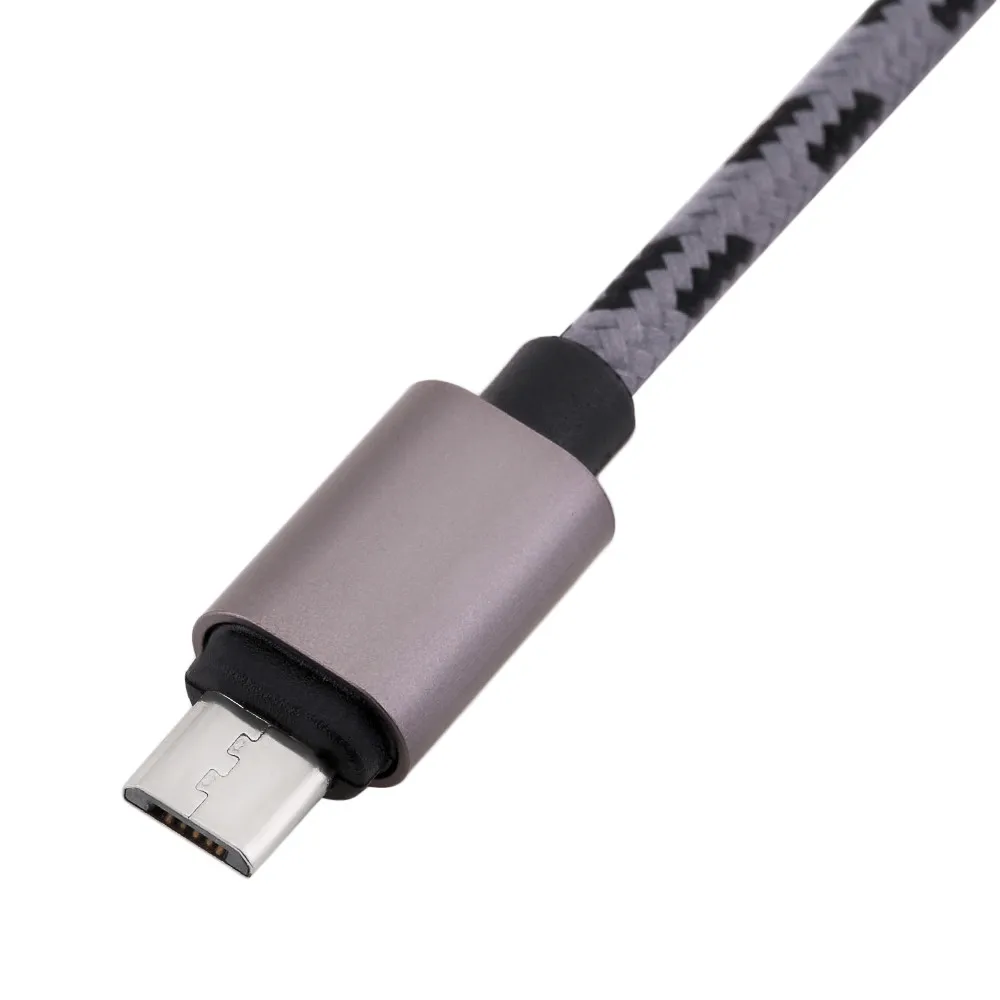 2 м 2A Плетеный алюминиевый Micro USB кабель для телефона для передачи данных и синхронизации c-типа изоляция быстрое зарядное устройство кабель для samsung Galaxy S7# P4