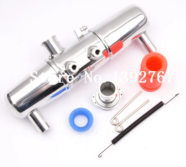 1 Set HSP Aluminium Tuned Exhaust Pipe Header for 1 8 Scale Models RC Car Nitro