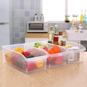 

Wheeled Storage Box Fruit Vegetable Plastic Storage Containers for Refrigerator HG99