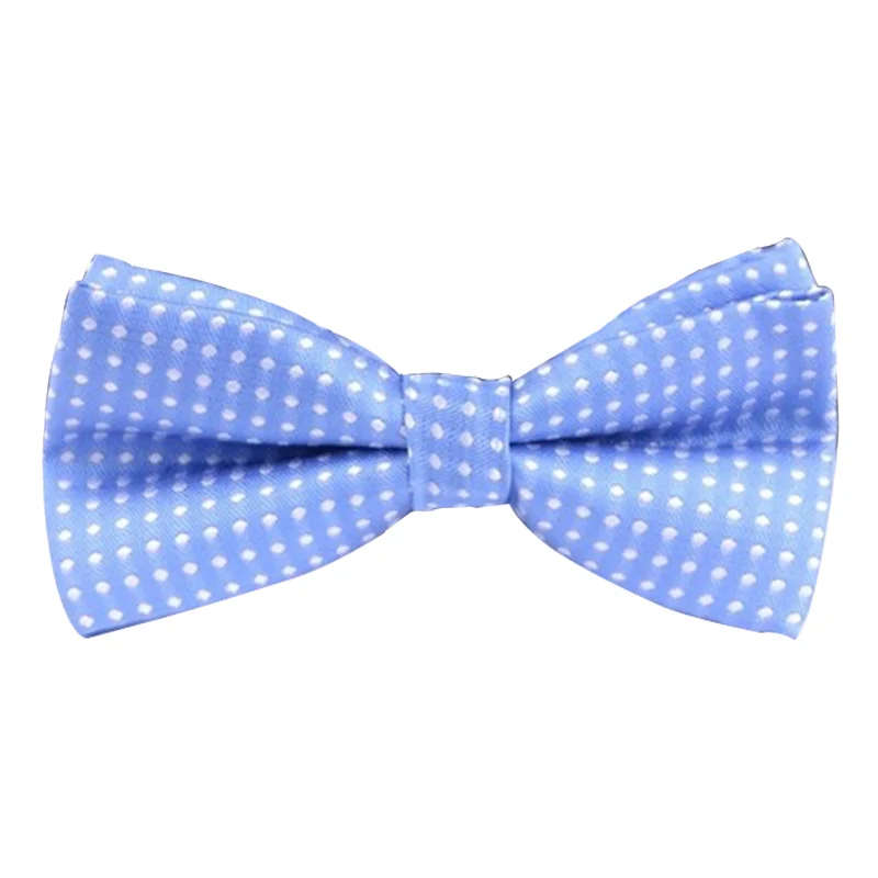 b09 sky blue kid Галстук-бабочка для мужчин, Официальный галстук для мужчин, деловой Свадебный галстук-бабочка для маленьких мальчиков, мужская рубашка в горошек, подарок, PSJ0175 - Цвет: b09 sky blue kid