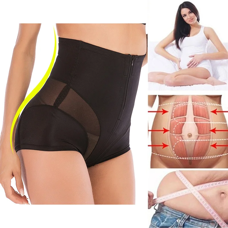 

Women Abdomen Body Shaperwear High Waist Butt Lifter Slimming Underwear Tummy Belly Waist Control Panties Dropship Warehouse