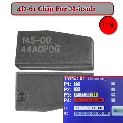 

ID 4D-61 (T19) Transponder Chip For Mitsubush