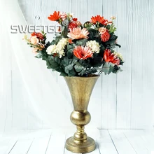 Европейский Винтаж вазы в стиле черного и золотого цвета Home Decor 33*11 см украшения торта Инструменты сушат ваза для цветов костюм флористики судно