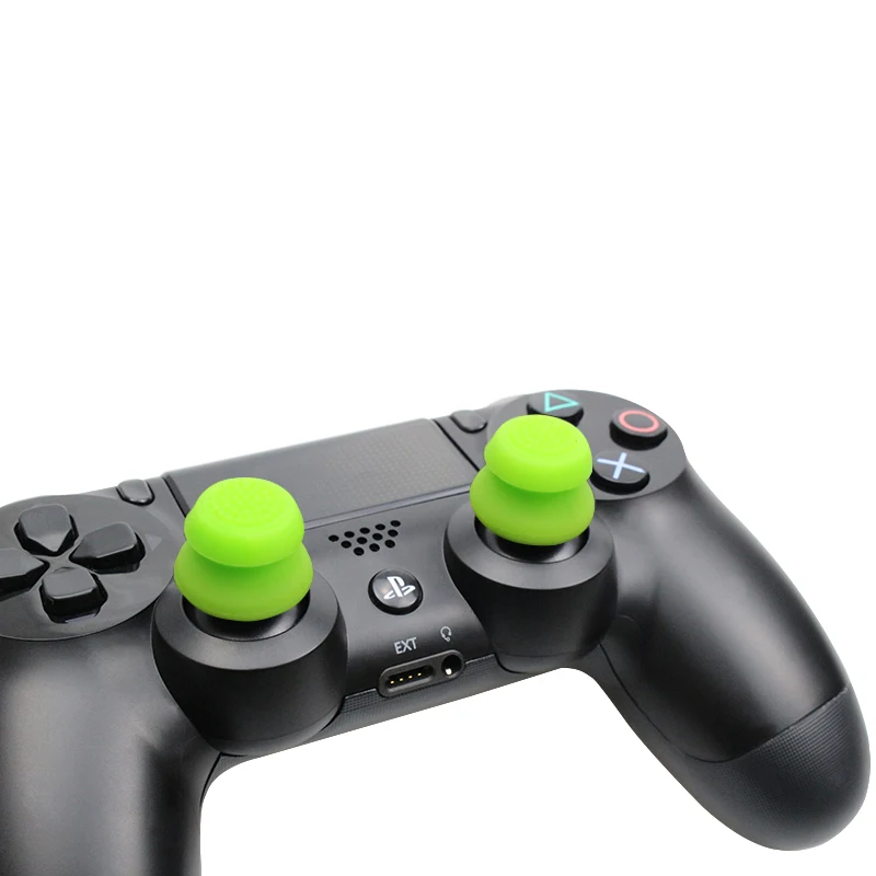 2 шт Силиконовые аналоговые рукоятки Thumbstick Extra Cover High enhancations Thumb Sticks для Dualshock 4 PS4 Pro Slim контроллер